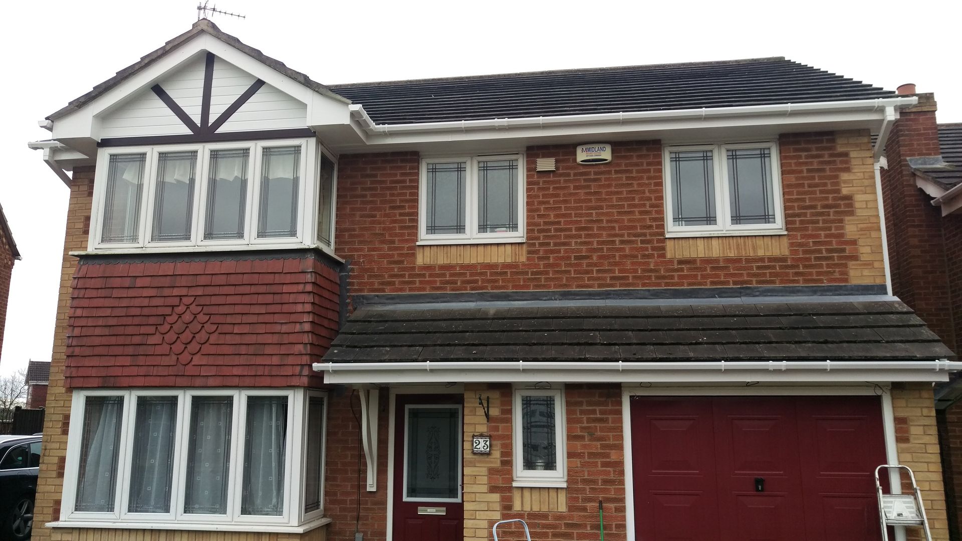 House-white fascia in Coalville
